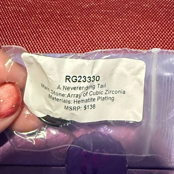 Bomb Party Sirens Collection: A Neverending Tail Wrap Ring- Size 9 - Picture 2 of 3